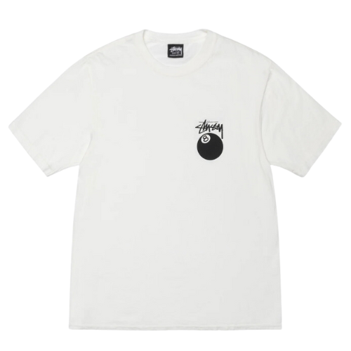 STUSSY KOSZULKA 8 BALL PIGMENT DYED NATURAL