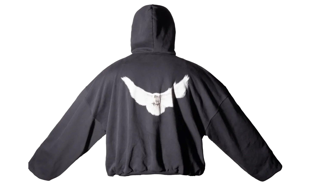 Yeezy Gap Engineered by Balenciaga Dove Washed Hoodie Black Los Angeles Archives