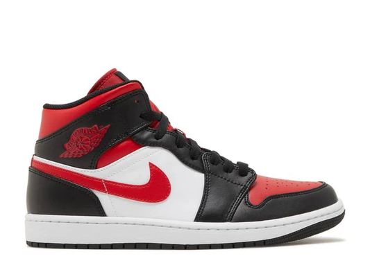 Air Jordan 1 Mid Black Fire Red