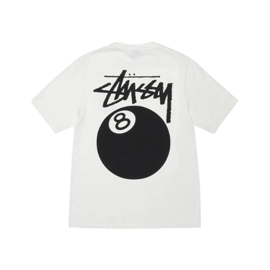 STUSSY KOSZULKA 8 BALL PIGMENT DYED NATURAL