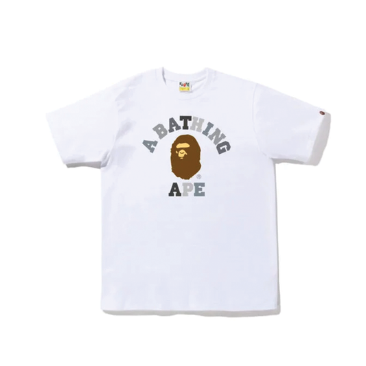 BAPE WHITE COLLEGE TEE